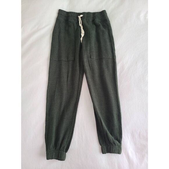 n: philanthropy Elastic Drawcord Waist Tapered Leg Quattro Jogger Pants Green Sm - Picture 3 of 6